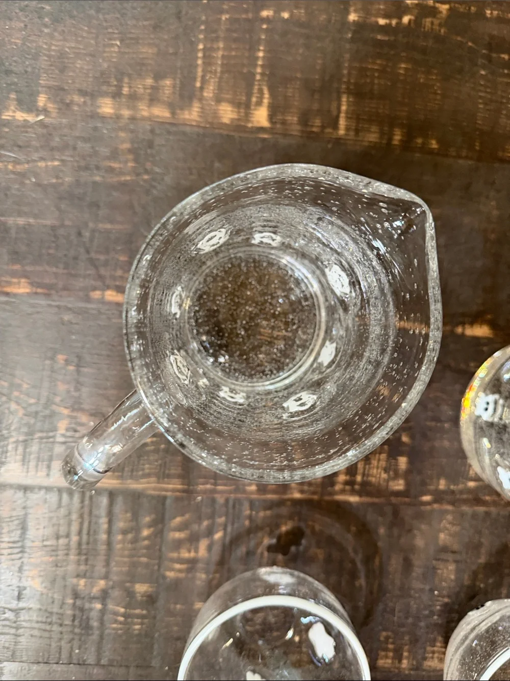 Pottery Barn Clear Glassware Set with White Ghost Motifs